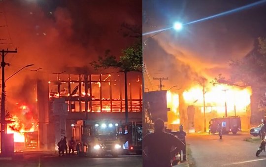 Incêndio atinge prédio da Universidade Federal do Recife