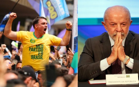 Flávio Bolsonaro abre seis pontos sobre Lula na primeira pesquisa do 2º turno