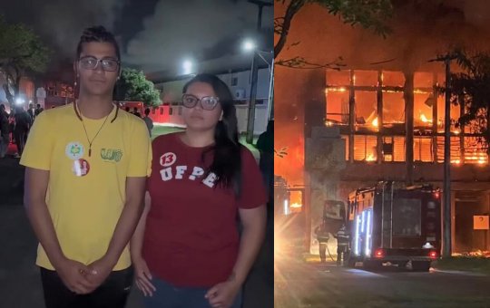 Estudantes da UFPE desmentem narrativa de atentado após incêndio em prédio da universidade