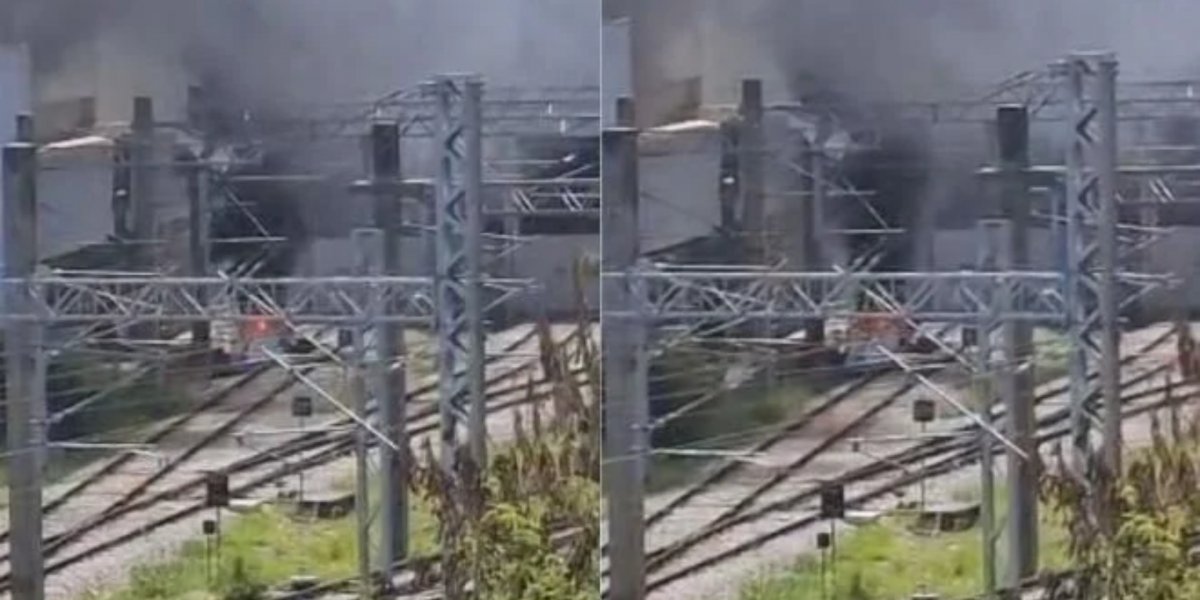 Avião cai em pátio do metrô em Belo Horizonte e piloto morre carbonizado