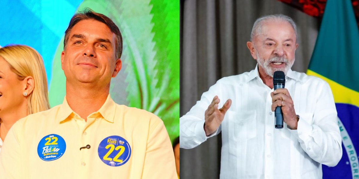 Pesquisa Ipespe aponta Flávio com 52,7% e Lula com 47,3% dos votos válidos no 2º turno