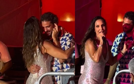 Assumidos! Ivete Sangalo beija namorado durante show em Fortaleza e surpreende fãs