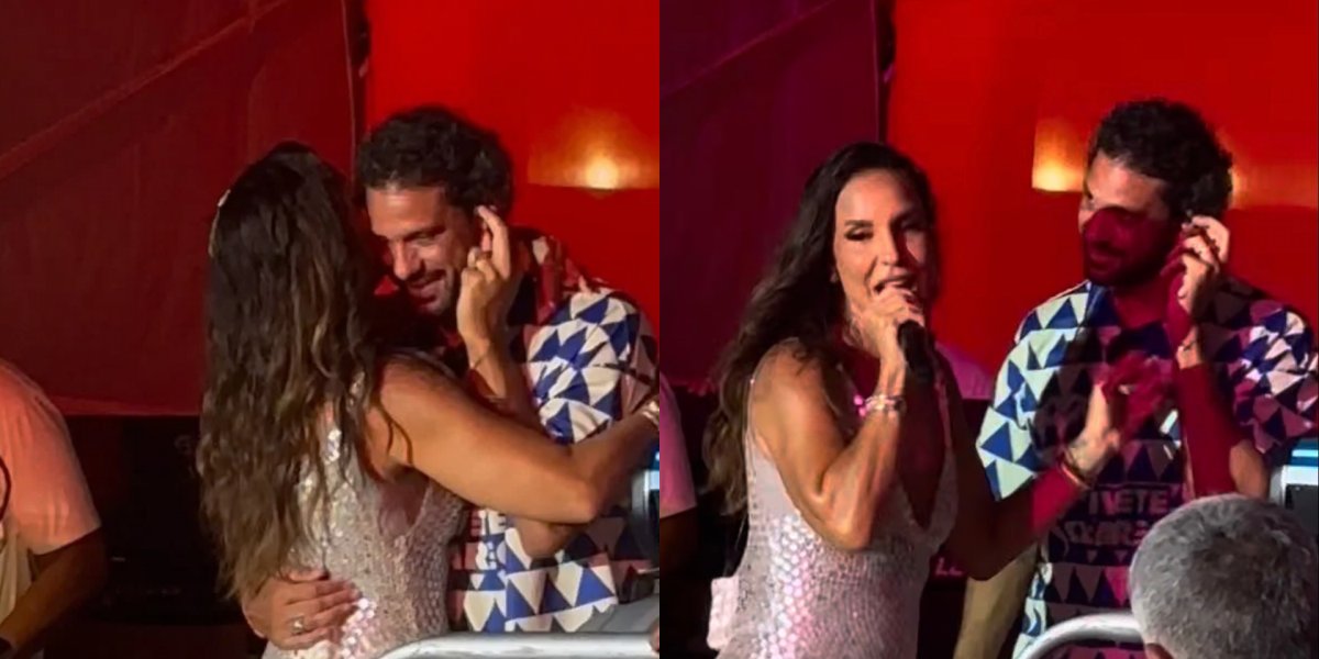 Assumidos! Ivete Sangalo beija namorado durante show em Fortaleza e surpreende fãs