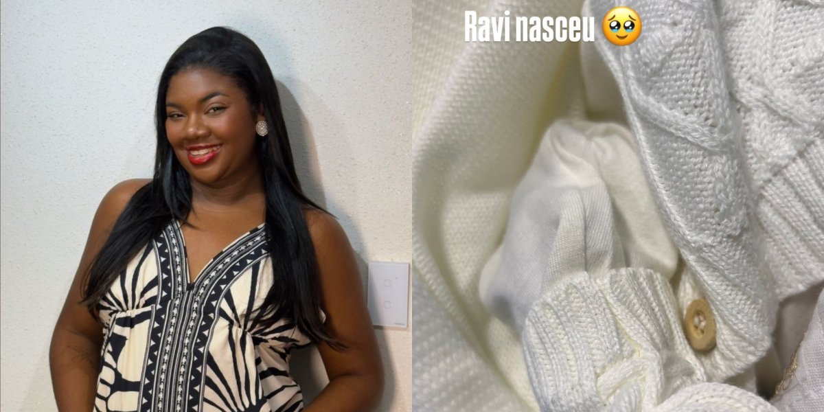 Nasceu! Raquel Brito compartilha primeira imagem do filho nas redes sociais