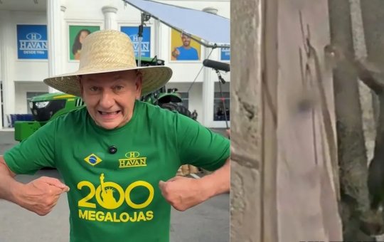Dono da Havan oferece R$ 10 mil por informações de homem que pichou estátua de loja