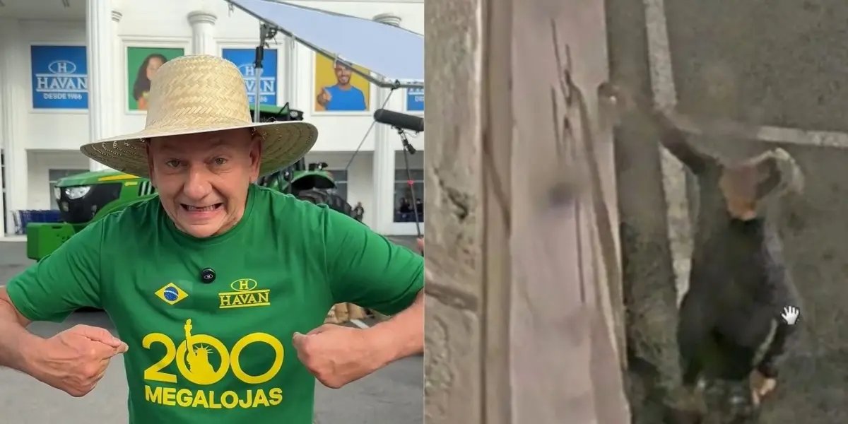 Dono da Havan oferece R$ 10 mil por informações de homem que pichou estátua de loja