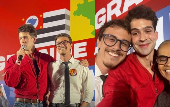 João Guilherme participa de ato pró-Lula e defende democracia: ‘A gente precisa usar a nossa voz’