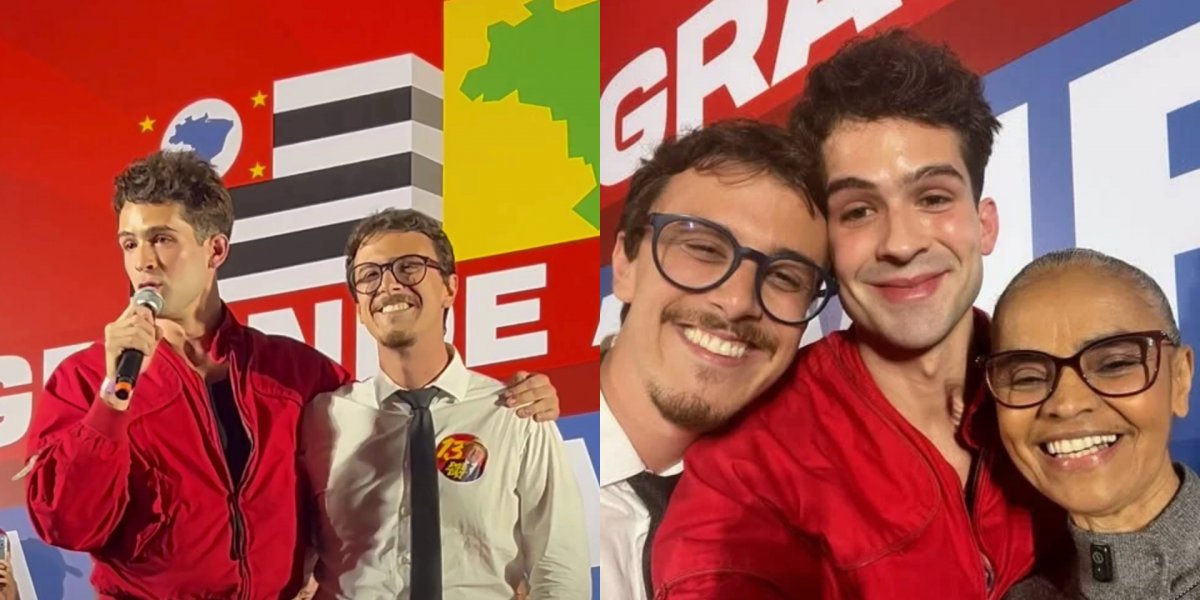 João Guilherme participa de ato pró-Lula e defende democracia: ‘A gente precisa usar a nossa voz’