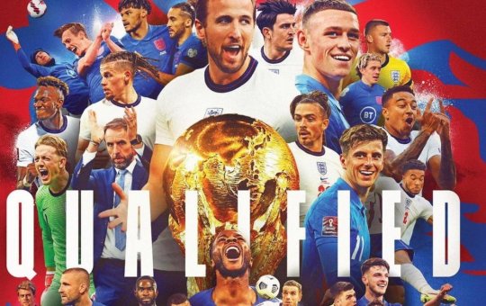 Inglaterra goleia e garante vaga no Qatar; Itália vai para repescagem