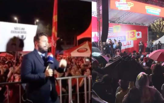 Repórter da Jovem Pan é hostilizado durante ato de apoiadores de Lula em São Paulo