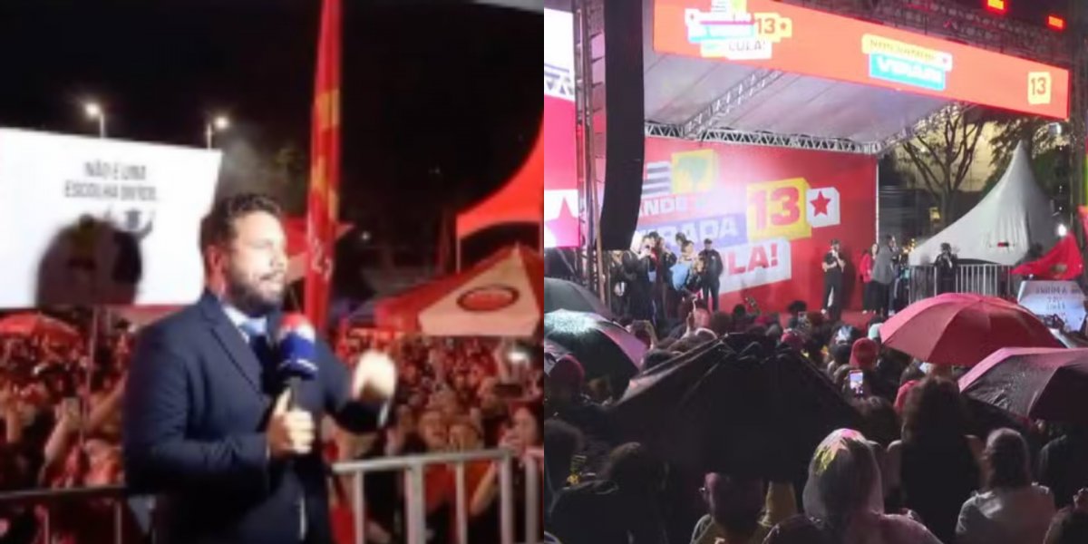 Repórter da Jovem Pan é hostilizado durante ato de apoiadores de Lula em São Paulo