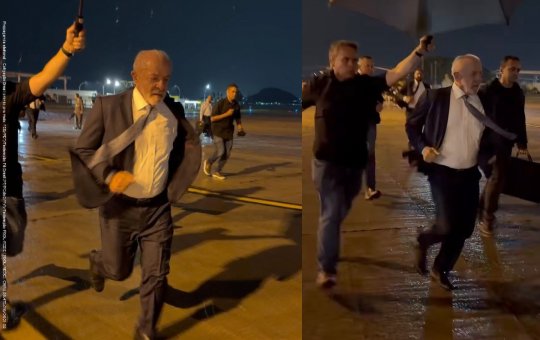 Aos 80 anos, Lula corre até avião após sabatina na Globo e chama atenção nas redes