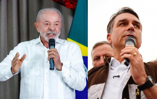 Lula e Flávio Bolsonaro se enfrentam no primeiro debate do 2º turno neste domingo