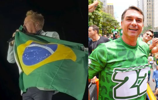 Leonardo declara apoio a Flávio Bolsonaro durante show e defende voto no 22