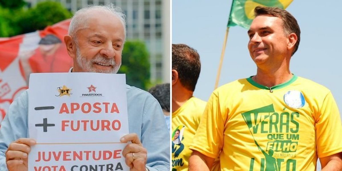 Lula e Flávio Bolsonaro empatam tecnicamente no segundo turno, segundo Real Time Big Data