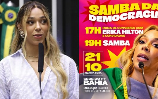 Erika Hilton estará em Salvador nesta quarta-feira para participar de mobilização a favor de Lula