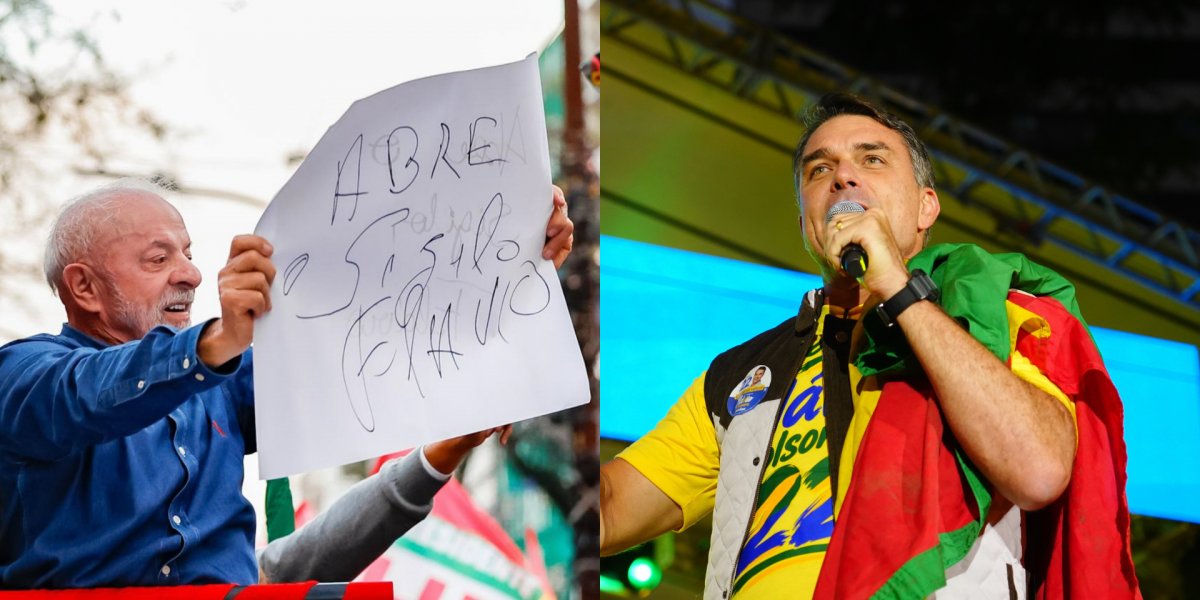 Lula pede abertura de sigilos e desafia Flávio Bolsonaro a fazer o mesmo