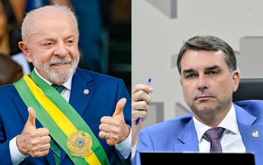 Lula aparece à frente de Flávio Bolsonaro em nova pesquisa da Vox Brasil
