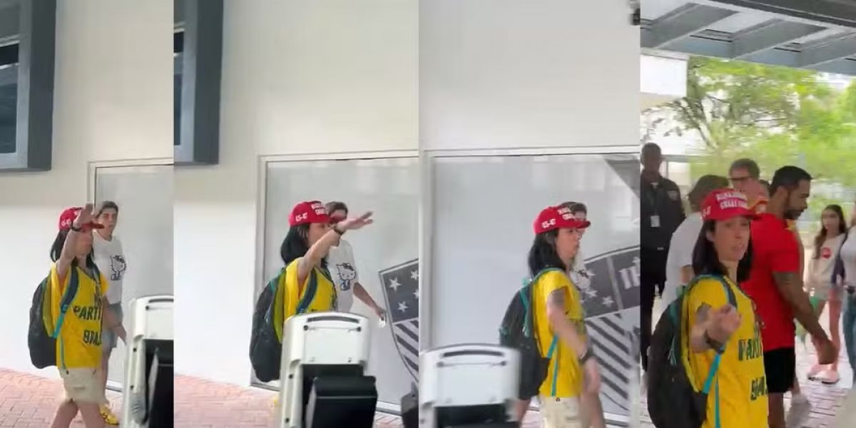 Mulher é flagrada fazendo saudação nazista em colégio eleitoral no Rio