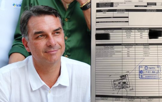 Flávio Bolsonaro utilizou passaporte italiano para deixar a Argentina em jatinho