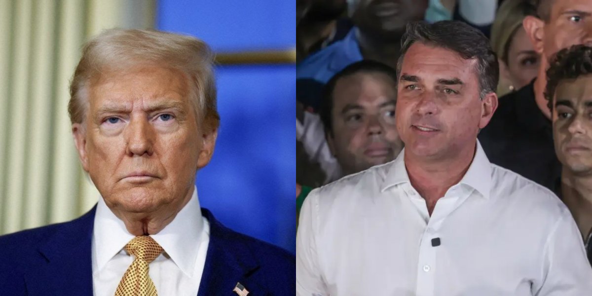 Trump evita comentar carta em que Flávio Bolsonaro se declara “presidente eleito” do Brasil