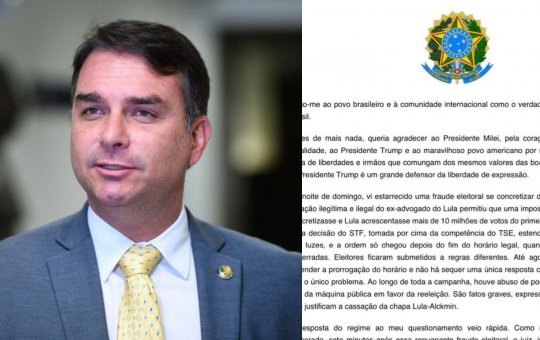 Confira os principais pontos da carta divulgada por Flávio Bolsonaro após ida aos EUA