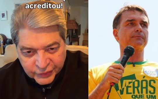 Datena chama carta de Flávio Bolsonaro de “ridícula” e ironiza: “Nem o Trump acreditou”