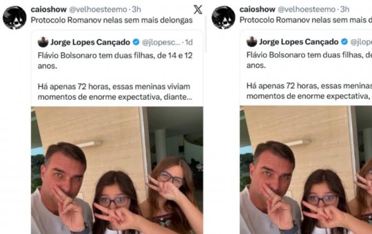 Funcionário é demitido após sugerir fuzilamento das filhas de Flávio Bolsonaro com “Protocolo Romanov”