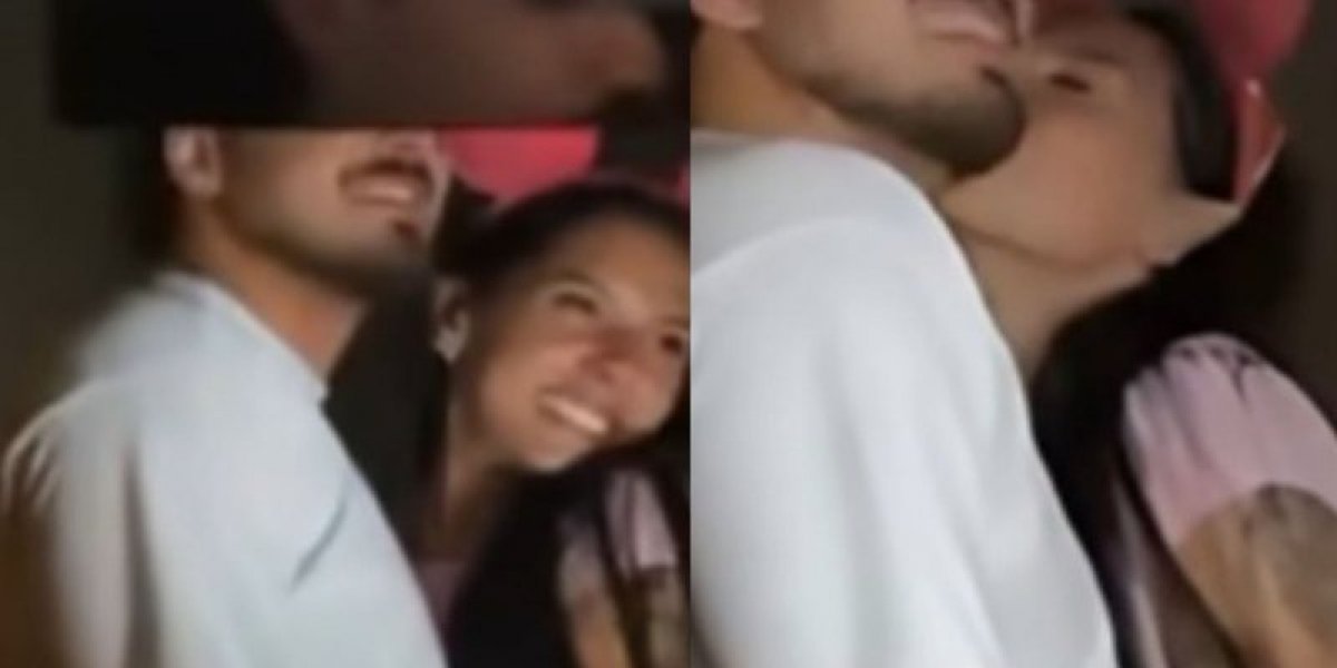 Ana Castela e Jon Vlogs aparecem em clima de romance durante show de fogos na Disney