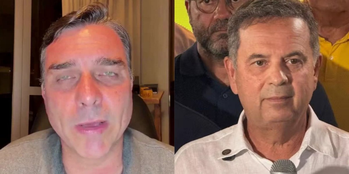 Flávio Bolsonaro anuncia apoio a Rogério Marinho para a Presidência do Senado