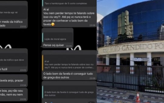 Filha de porteiro e bolsista, aluna sofre racismo em grupo do colégio Portinari