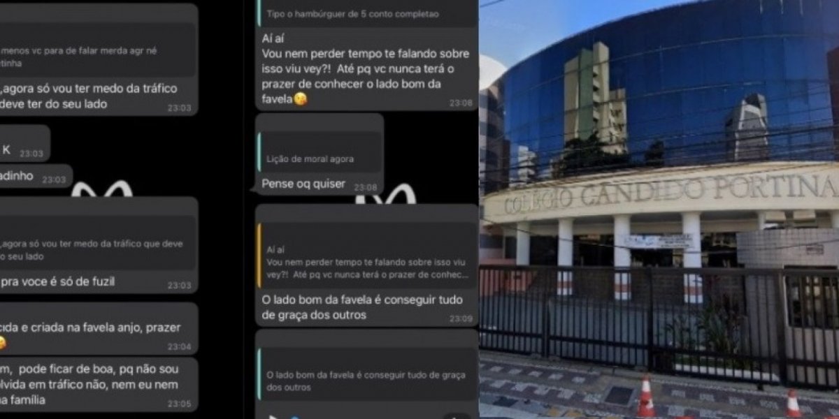 Filha de porteiro e bolsista, aluna sofre racismo em grupo do colégio Portinari