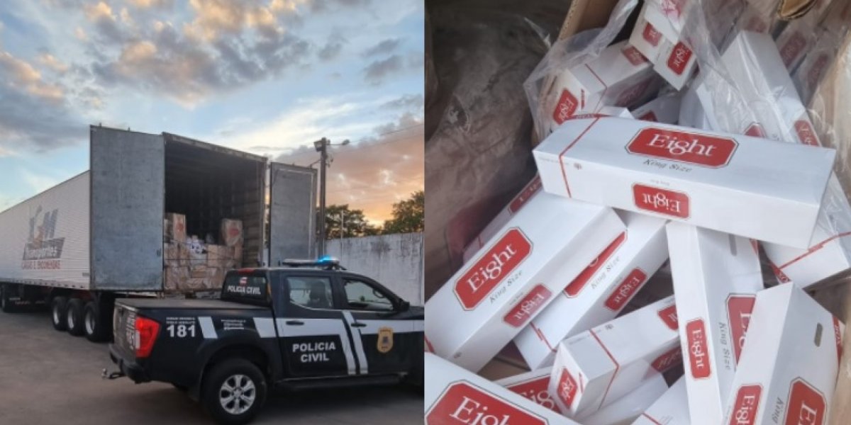 Polícia apreende R$ 1 milhão em cigarros contrabandeados