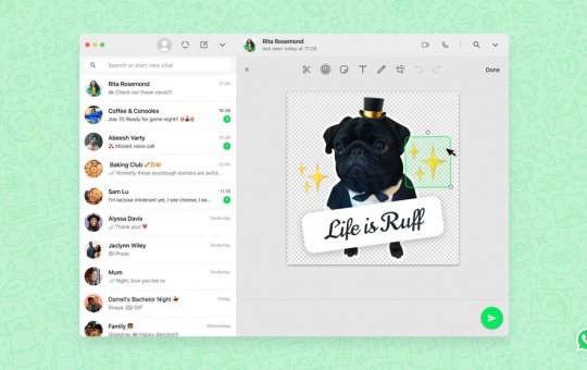 WhatsApp lança editor para criar figurinhas personalizadas