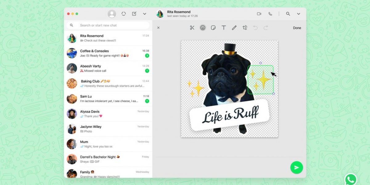 WhatsApp lança editor para criar figurinhas personalizadas