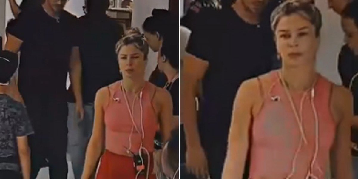 Grazi Massafera aparece com o novo namorado em gravações