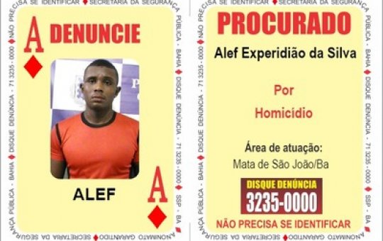 Polícia Militar captura 'Às de Ouros' do Baralho do Crime da SSP