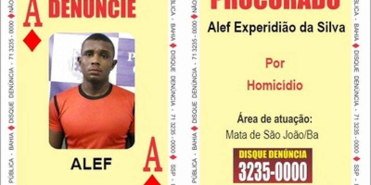 Polícia Militar captura 'Às de Ouros' do Baralho do Crime da SSP