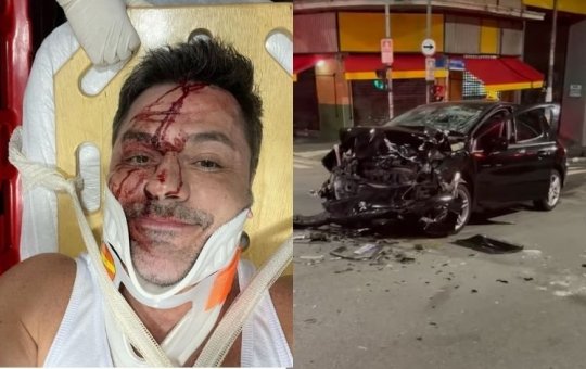 Irmão de Rodrigo Faro sofre acidente de carro em São Paulo