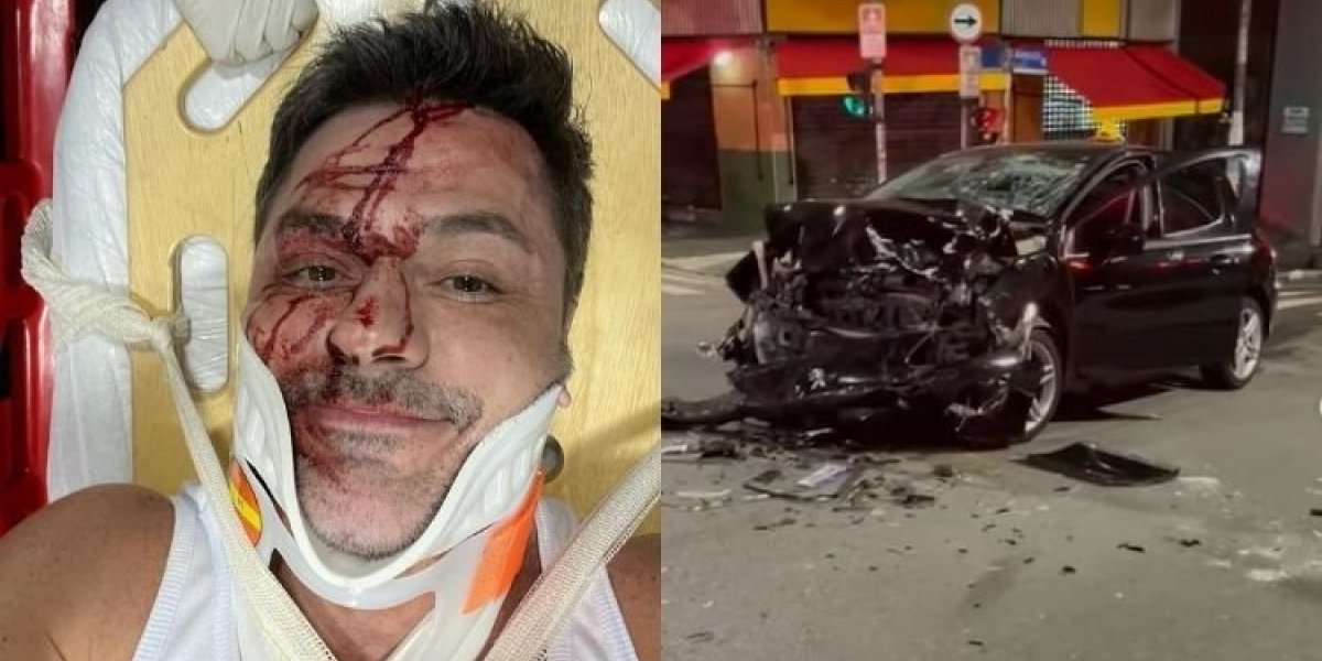 Irmão de Rodrigo Faro sofre acidente de carro em São Paulo