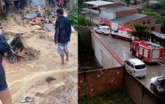 Três pessoas da mesma família morrem após casa ser soterrada em Itamaraju