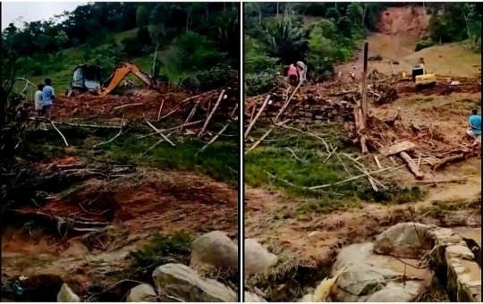 Mãe e filha são encontradas mortas após casa ser soterrada na Bahia