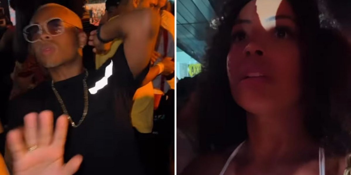 Separados, Cristian Bell e Rafaela Moreira curtem o mesmo evento em Salvador