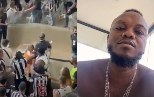 Djonga dá soco em segurança após alegar ser vítima de racismo