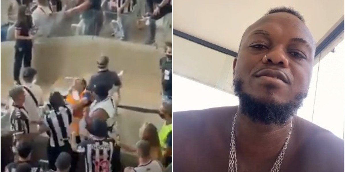 Djonga dá soco em segurança após alegar ser vítima de racismo